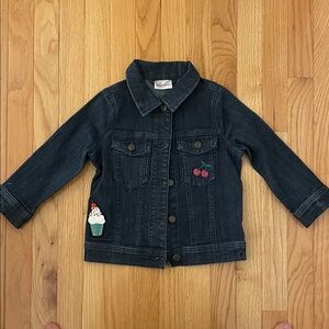 Hanna Andersson Dark Blue “Loved” Jean Jacket